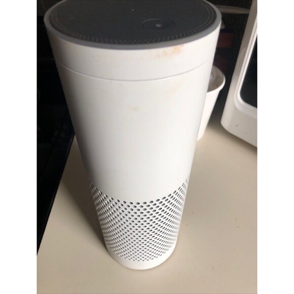 Amazon Echo Plus White CE0984 Smart Speaker Tested No Power Cord - Picture 1 of 6